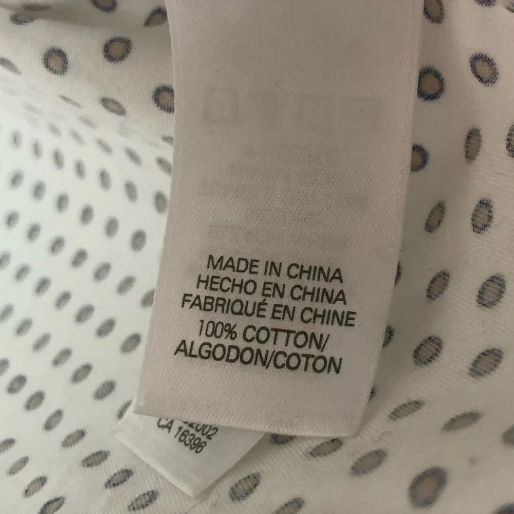 Liz Claiborne polka dot button down shirt sz1X